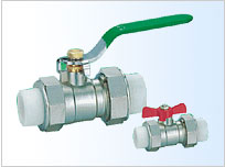 黄铜PP-R球阀双头DN15-DN50