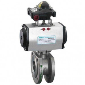 Q671F气动对夹球阀