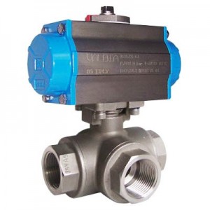 Q615F型气动三通球阀