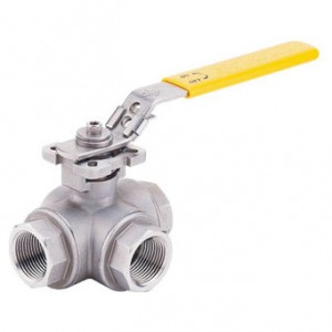 Q15F螺纹三通球阀，T型三通球阀